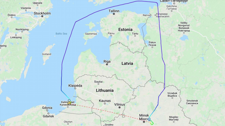 Сколько км от калининграда до озерска